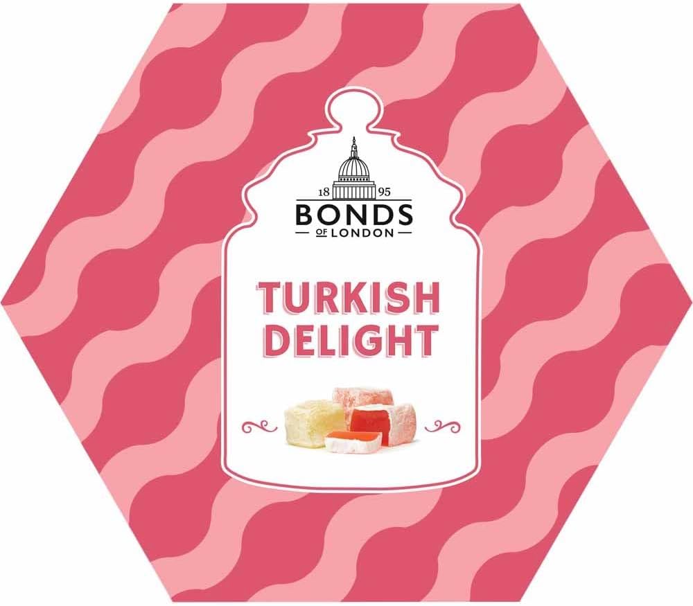 Turkish Delight Gift Box - Turkish Delight Chocolate (4 x 51g) and Mini Bars (2 x 7 pack 105g) | Bonds of London Turkish Delight | Traditional Turkish Delight | Ideal Christmas Hamper