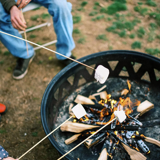 Smores Marshmallow Toasting on Fire Pit