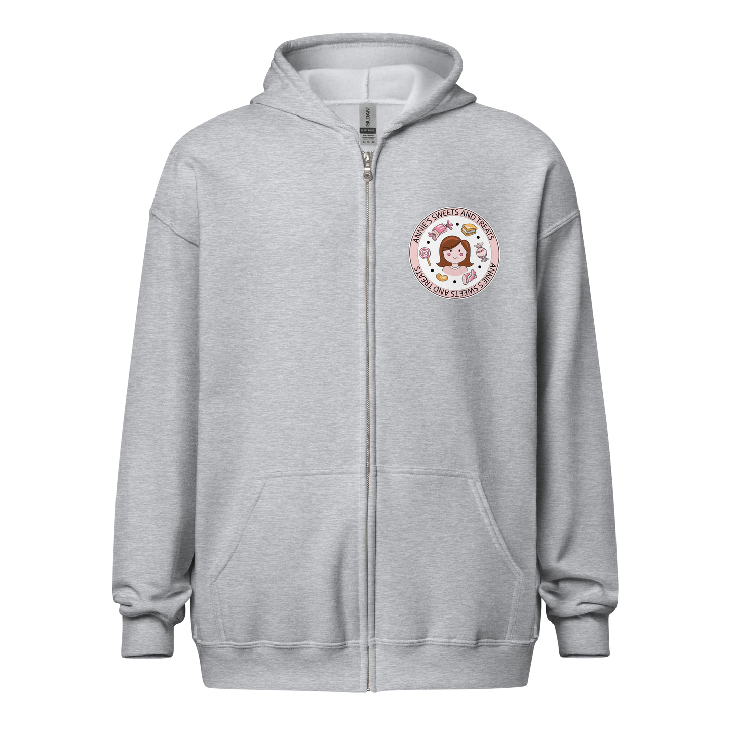 Annie's Sweets and Treats Unisex heavy blend zip hoodie